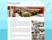 Tablet Screenshot of margaritha-apartments.com